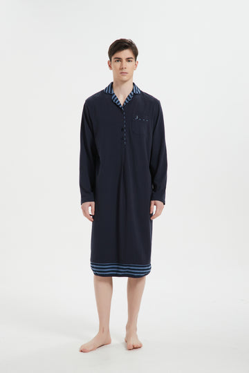 Navy-Blue Stripe Nightshirt